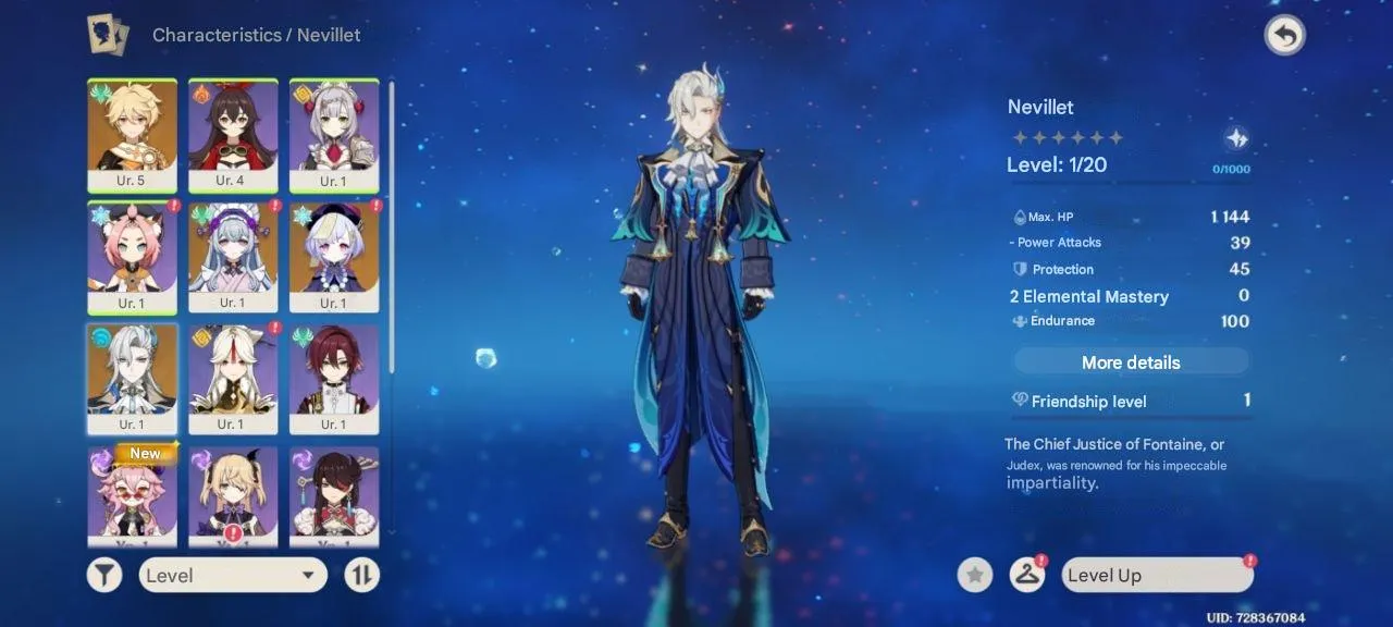 GI1053 Neuvillette + Qiqi + Mizuki Starter with Tome of the Eternal Flow 